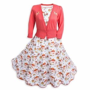 SOLD. XL DDS Main Street Dress and Cardigan